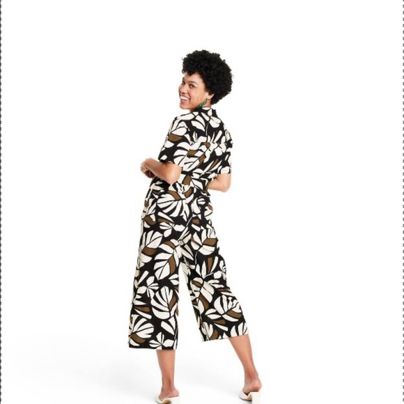 Tabitha Brown for Target Neutral Botanical Jumpsuit in Medium - Picture 2 of 9